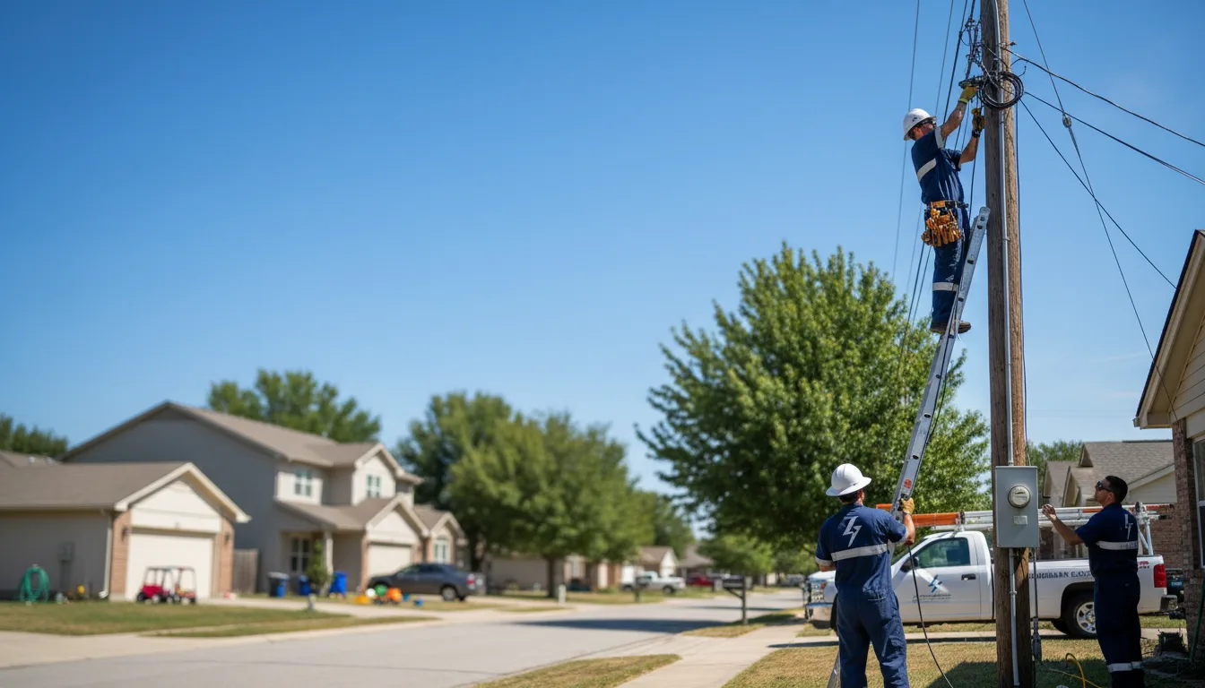 Residential electrician providing installation services in Hudson, IL